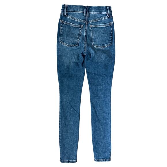 Good American Power Stretch‎ Pull-On Skinny Jeans Mid-Indigo Size Small - Picture 5 of 10